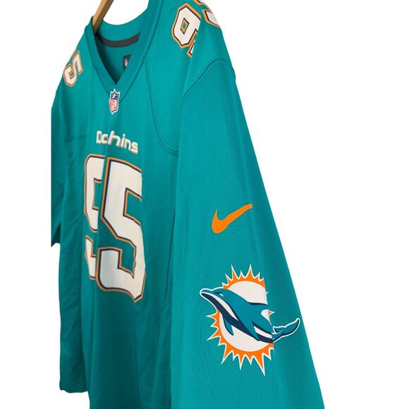 Nike NFL Miami Dolphins On Field Jersey Teal #95 Dion Jordan XL Mens EUC 8040 - Picture 5 of 7